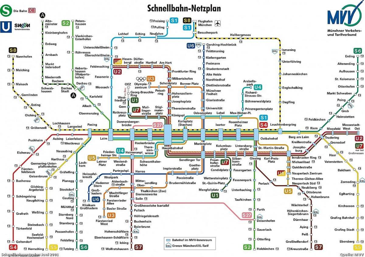 munchen transport map