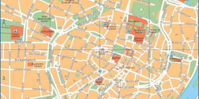 Street map of munich germany