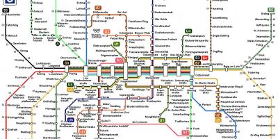 Subway map munich germany