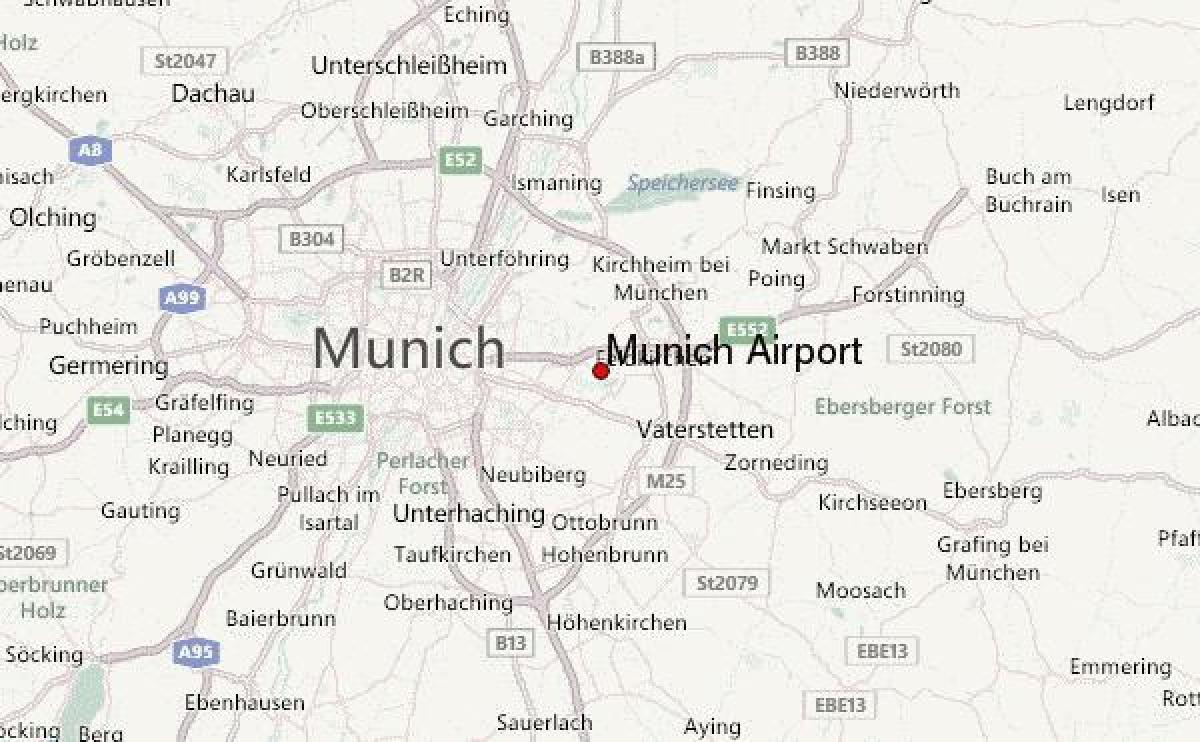 map of munich and surrounding area