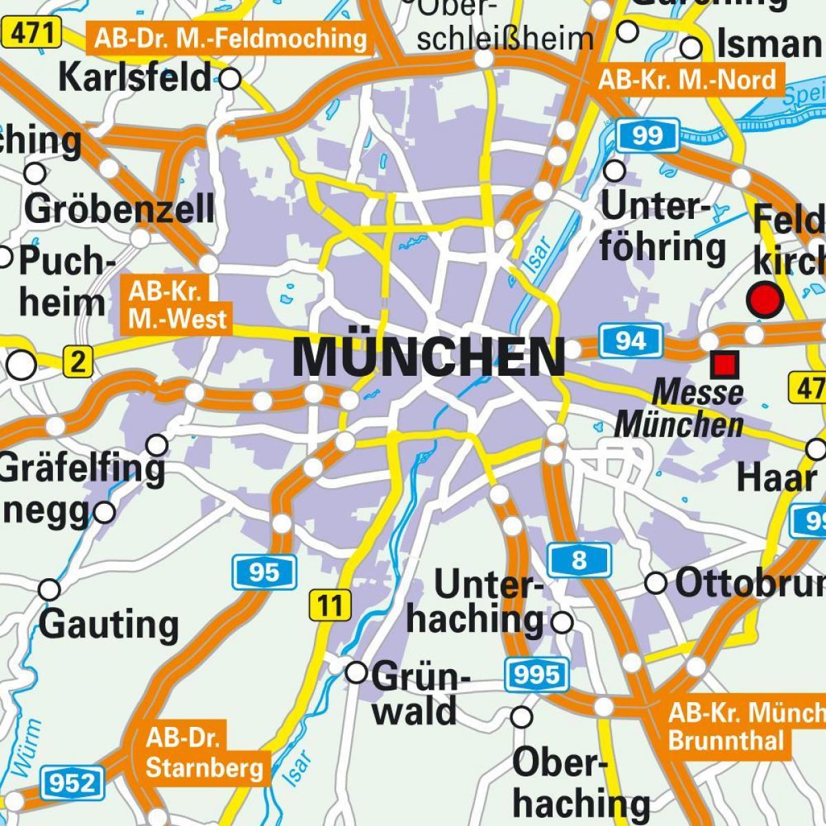 munich downtown map