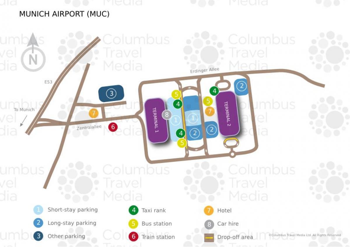 Map of munich airport train station