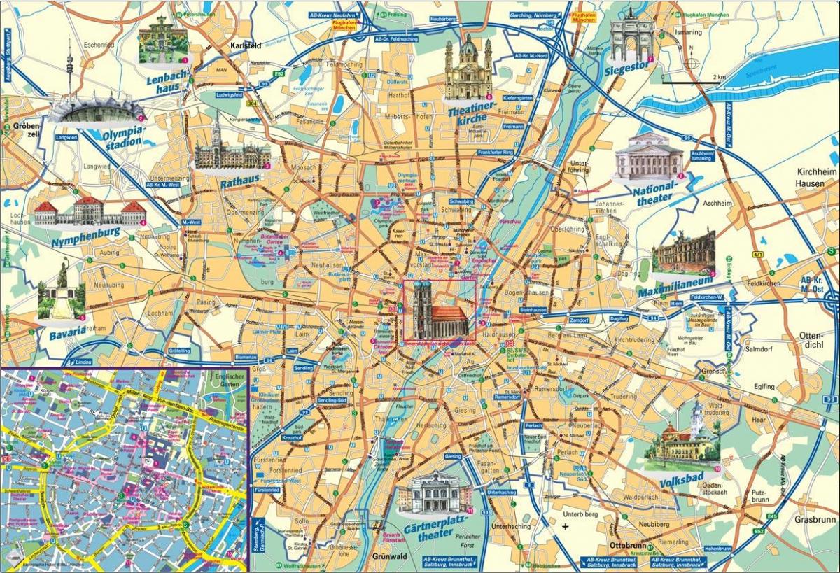 city map of munich germany