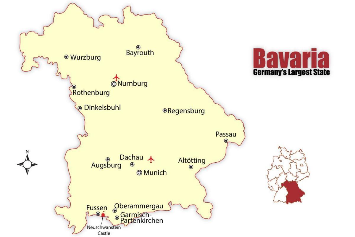 munchen germany map