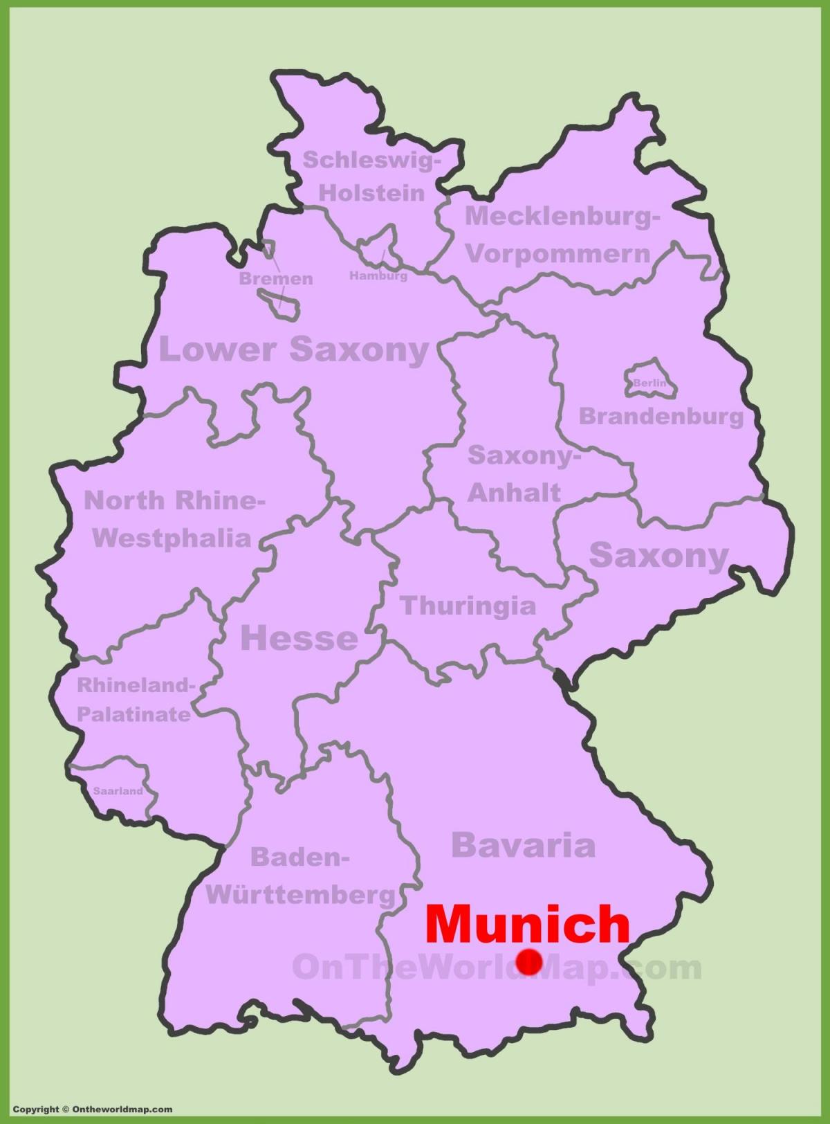 Map of munich location