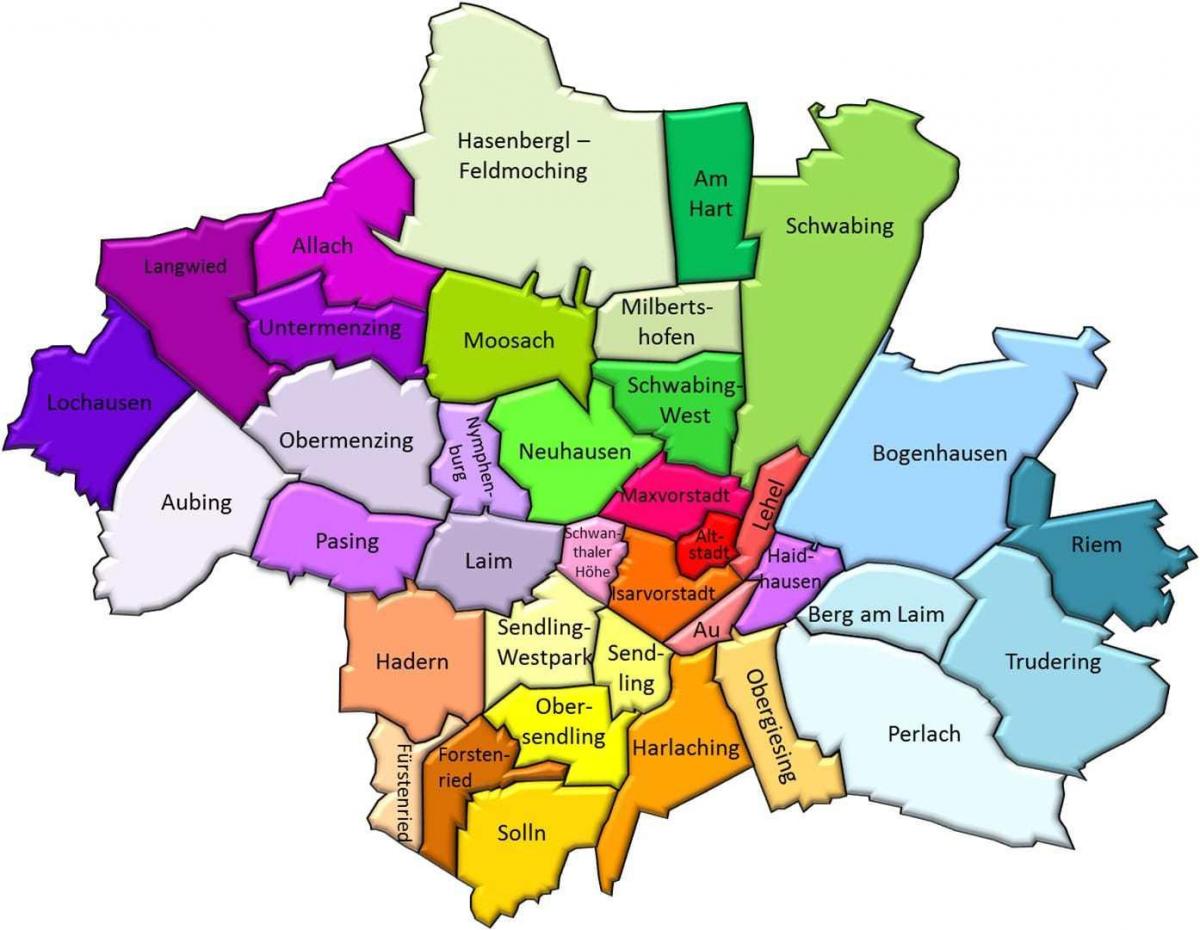 munich districts map