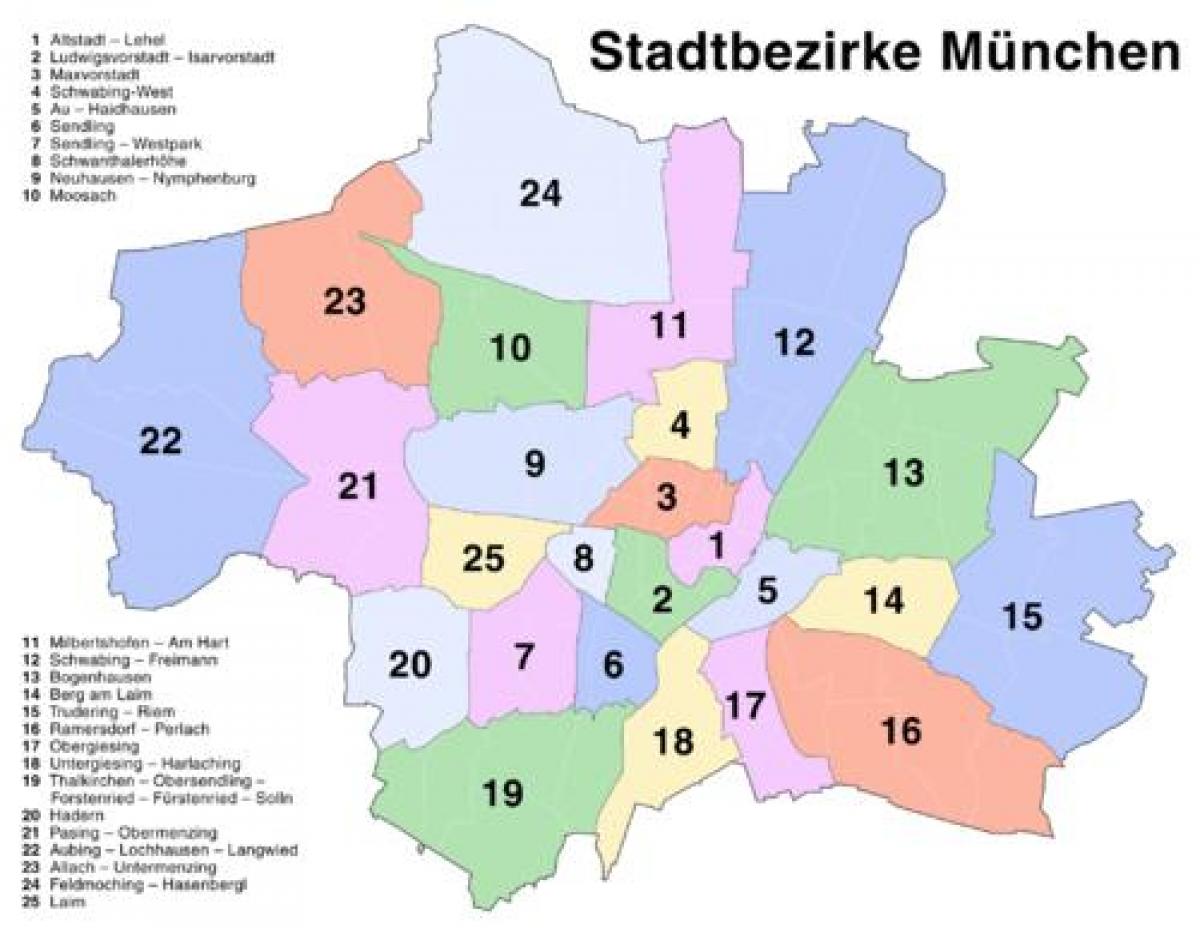 munich area map