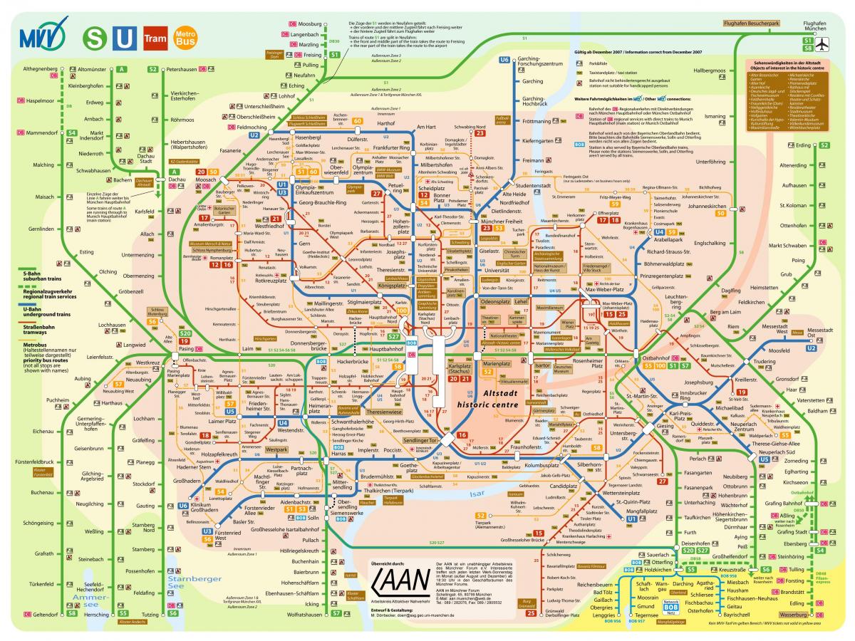 transport map munich