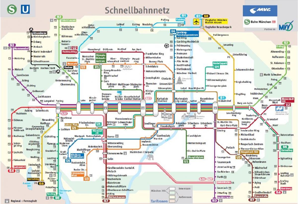 munich s1 train map