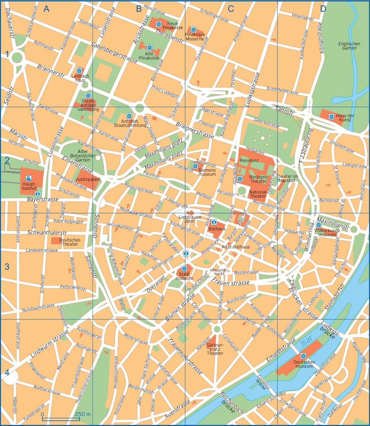 street map of munich germany