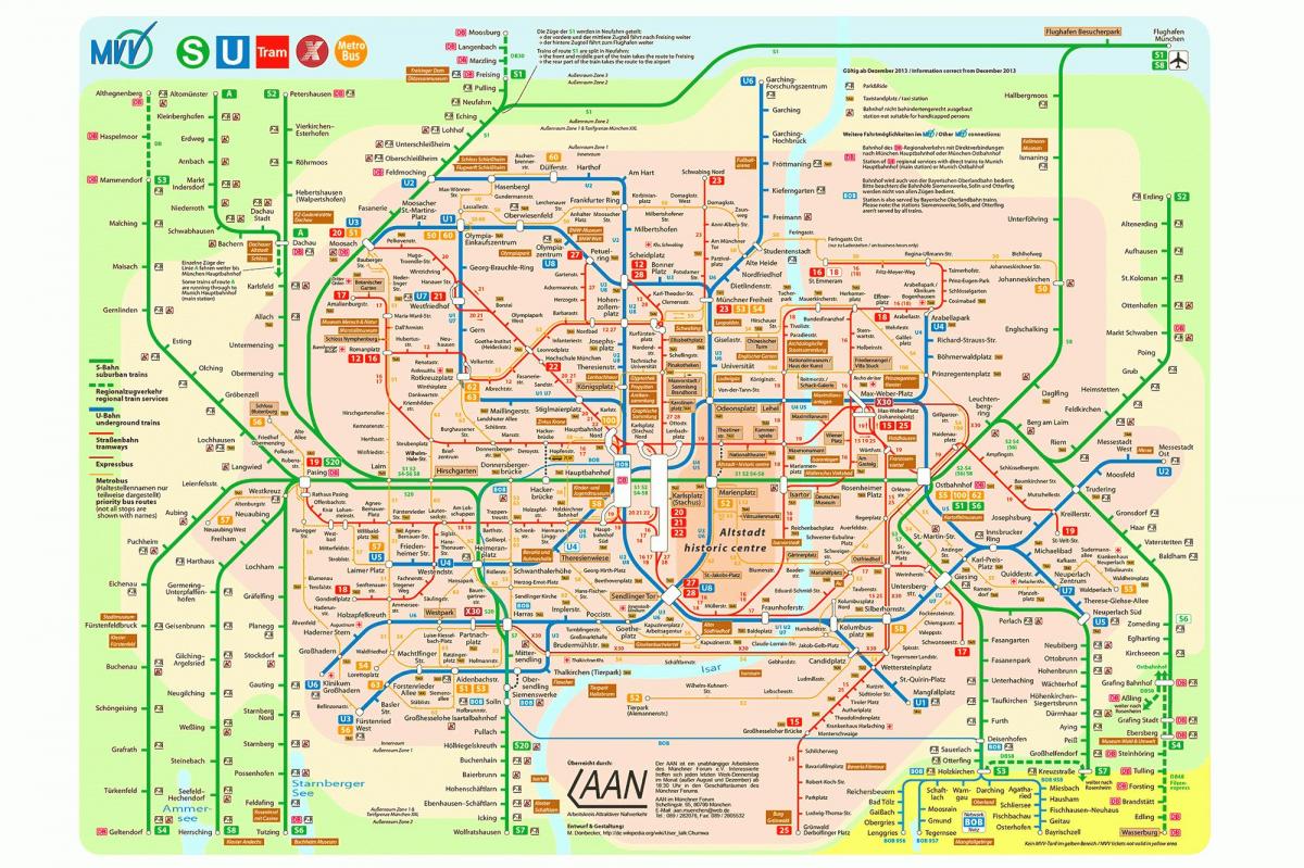 munich public transit map