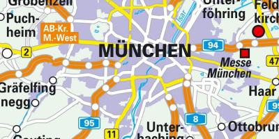 Munich downtown map