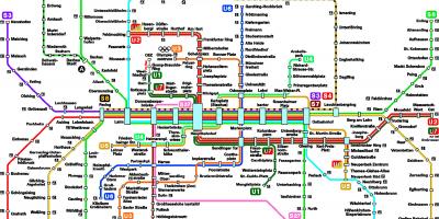 Map of munchen metro