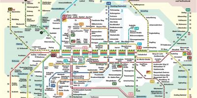 Munich railway station map